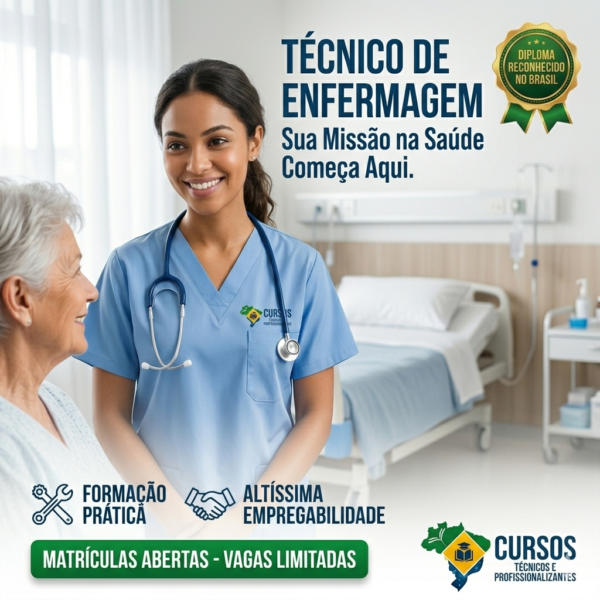 Curso Técnico de Enfermagem Online🔥 | MEC 2026!